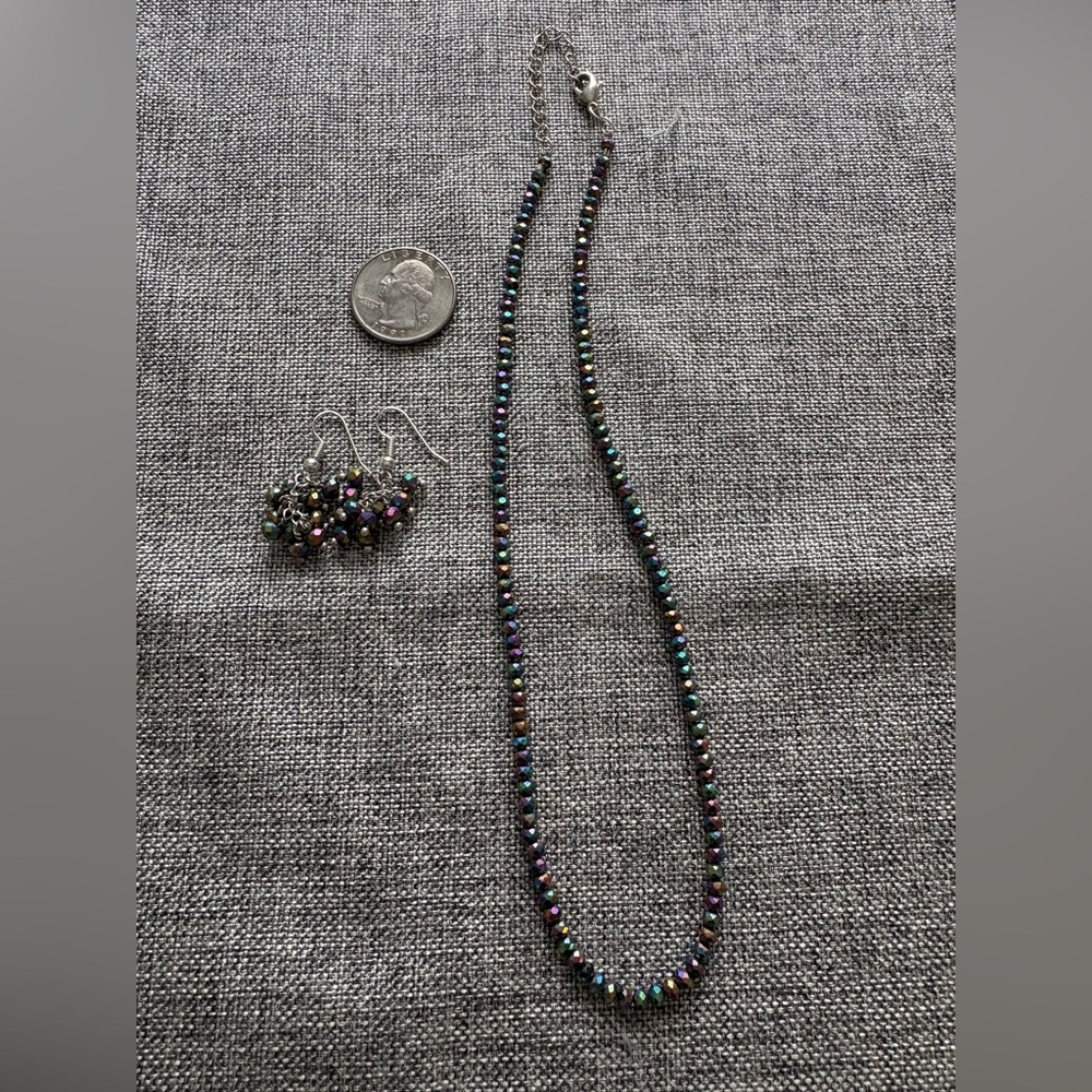 Elegant Multicolor Beaded Necklace and Earring Set MAKE ME AN OFFER!